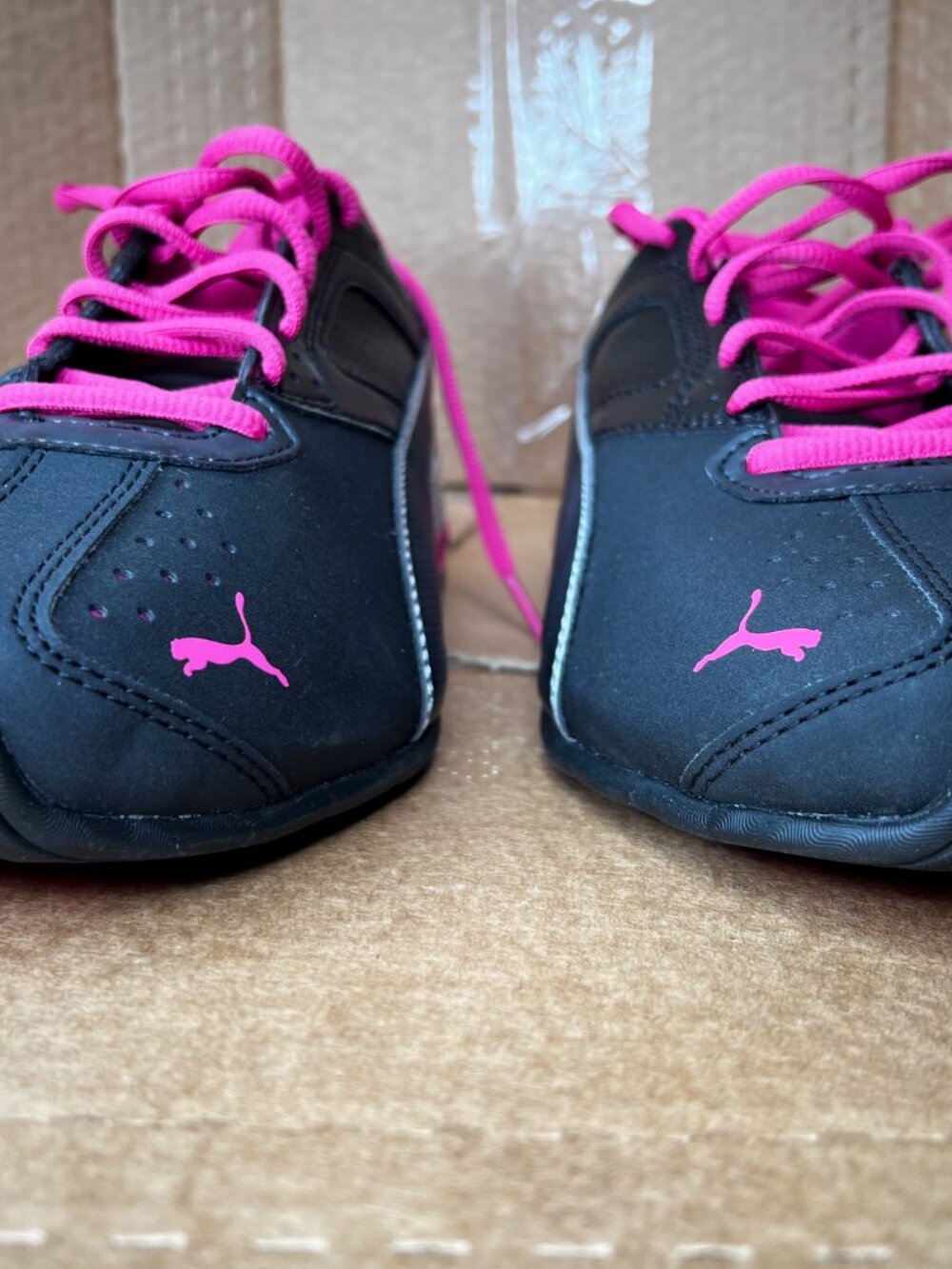 PUMA Tazon 6 FM Women’s Sneakers Size 8 Black Beetroot Purple VGC With Box - Picture 4 of 11